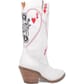 Dingo Women's Queen A Hearts Western Boots - White