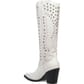 Dingo Women's Diamonds Forever Leather Boots - White