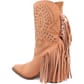 Dingo Women's Star Power Suede Leather Booties - Peach