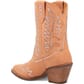 Dingo Women's Tiny Pony Suede Leather Booties - Peach