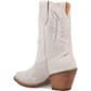 Dingo Women's Tiny Pony Suede Leather Booties - White