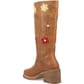 Dingo Women's Bloom Leather Boots - Tan