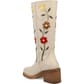 Dingo Women's Bloom Leather Boots - White