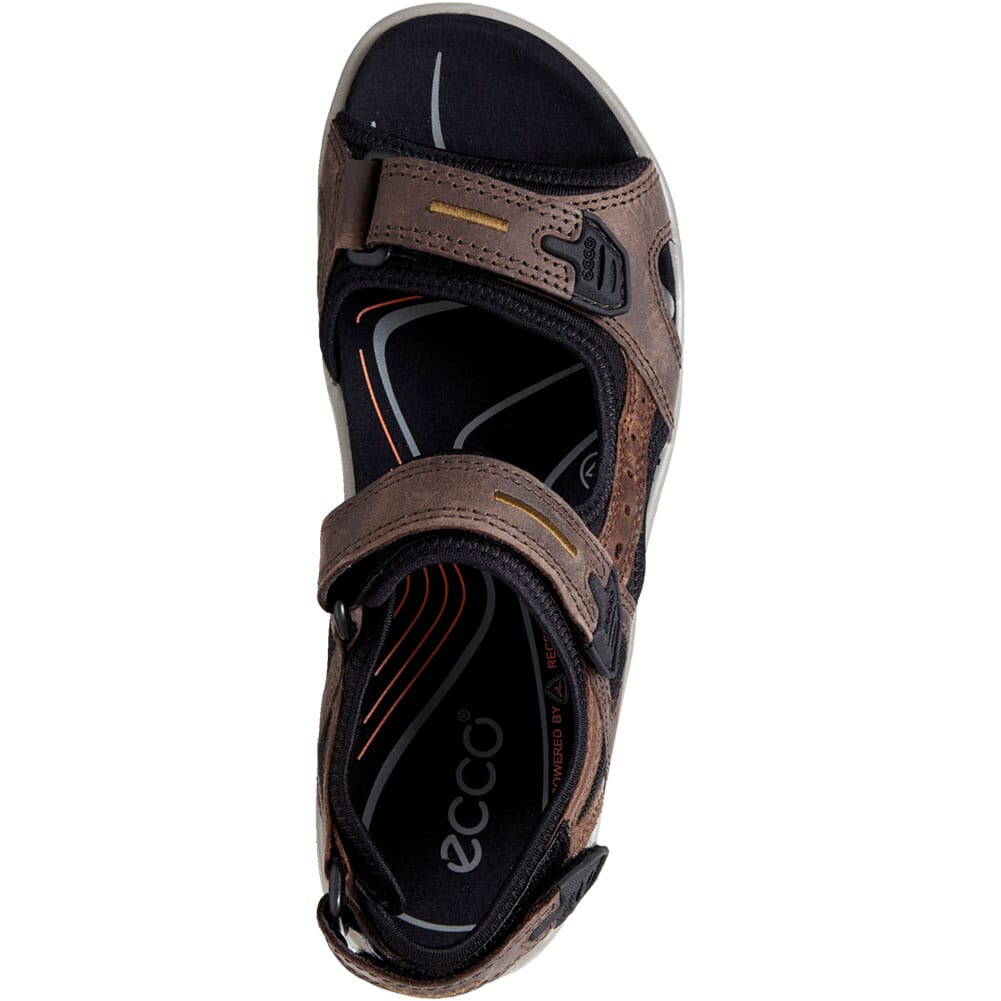 069564-56401 ECCO Men's Yucatan Sandals - Espressp/Cocoa Brown/Black