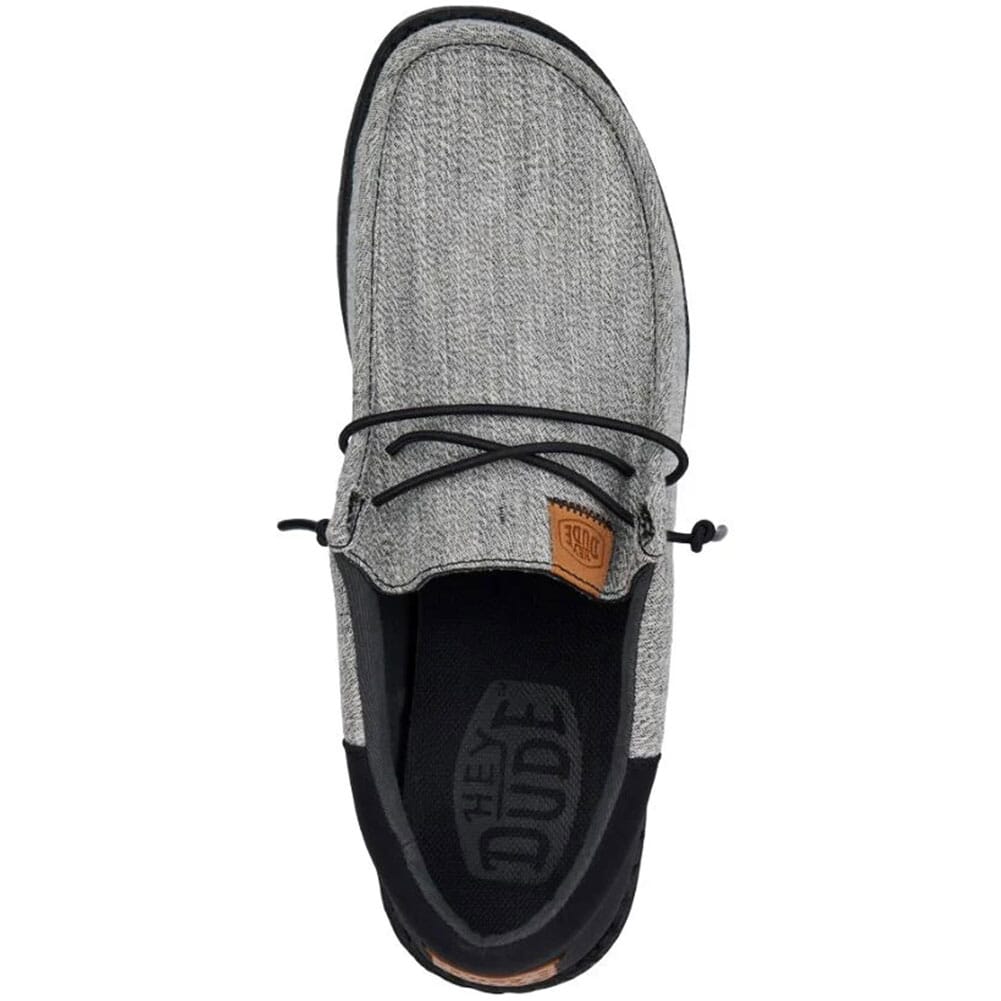 40677-097 Hey Dude Men's Wally Sport Mesh Casual Shoes - Black/Grey