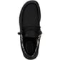 40700-060 Hey Dude Men's Wally Canvas Casual Shoes - Black/Black