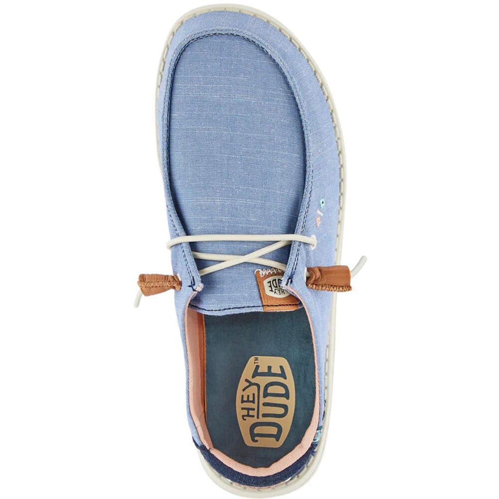 40729-425 Hey Dude Women's Wendy Chambray Boho Casual Shoes - Blue