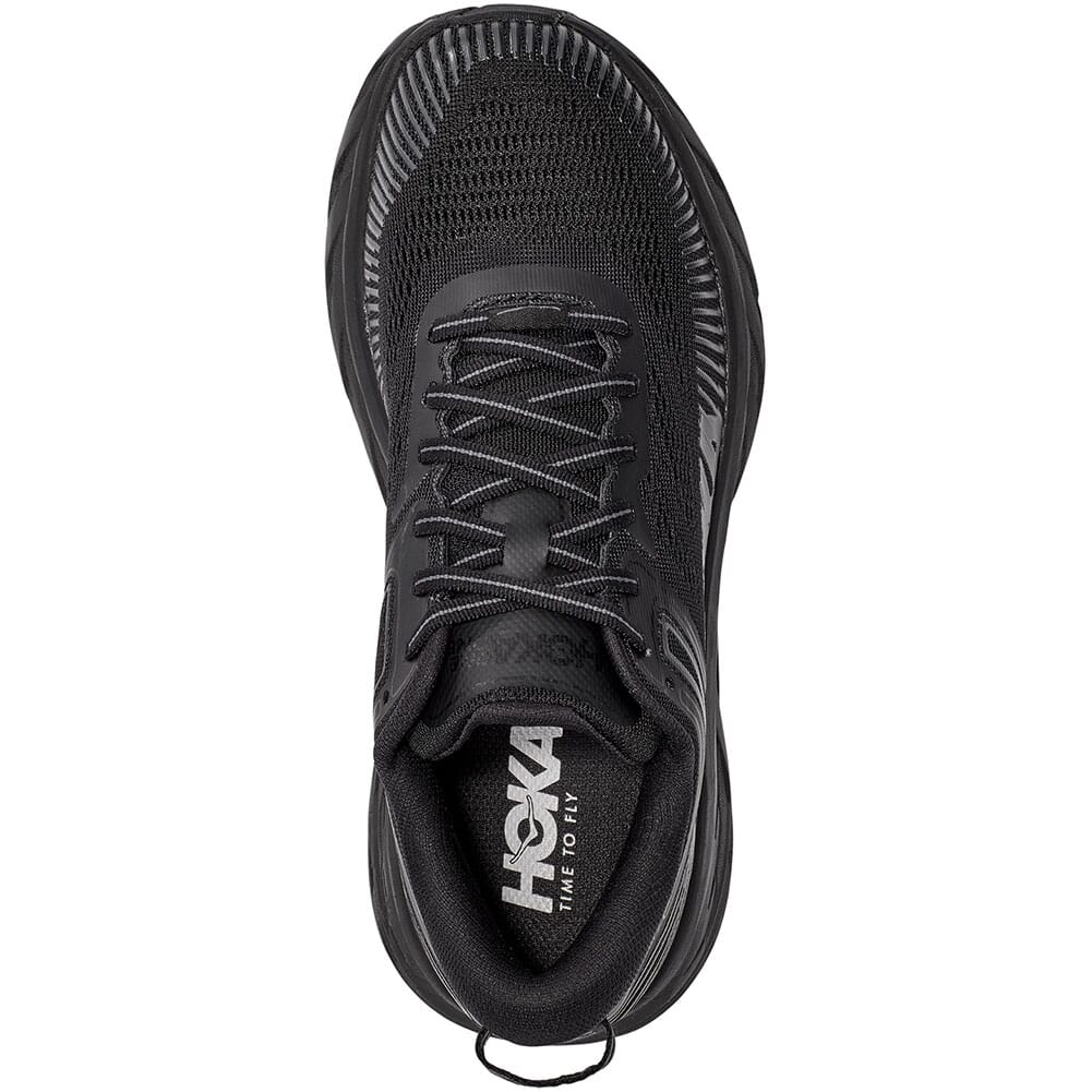 1110519-BBLC Hoka One One Women's Bondi 7 Athletic Shoes - Black/Black