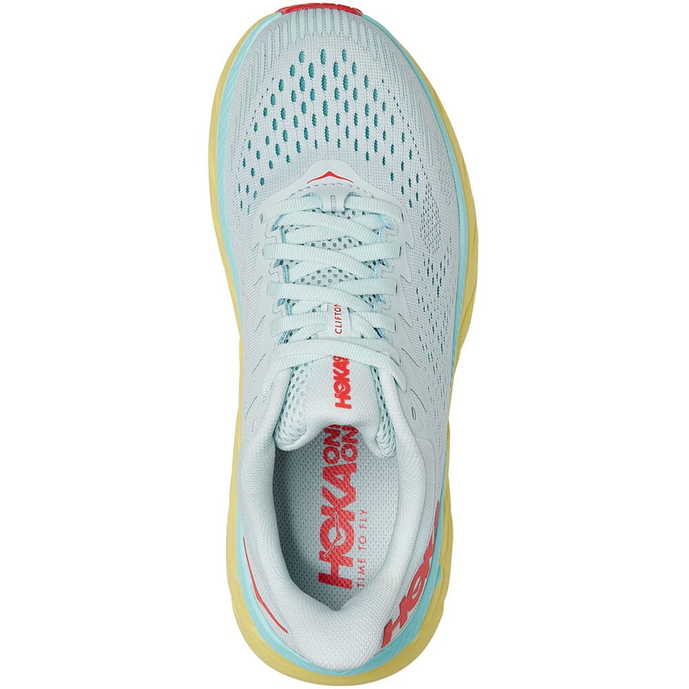 1110535-MMHC Hoka One One Women's Clifton 7 Wide Running Shoes - Morning Mist