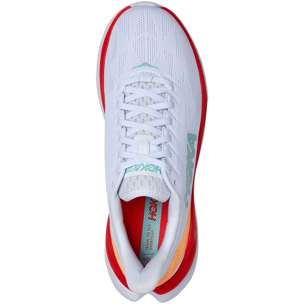 1113528-WFS Hoka One One Men's Mach 4 Wide Running Shoes - White