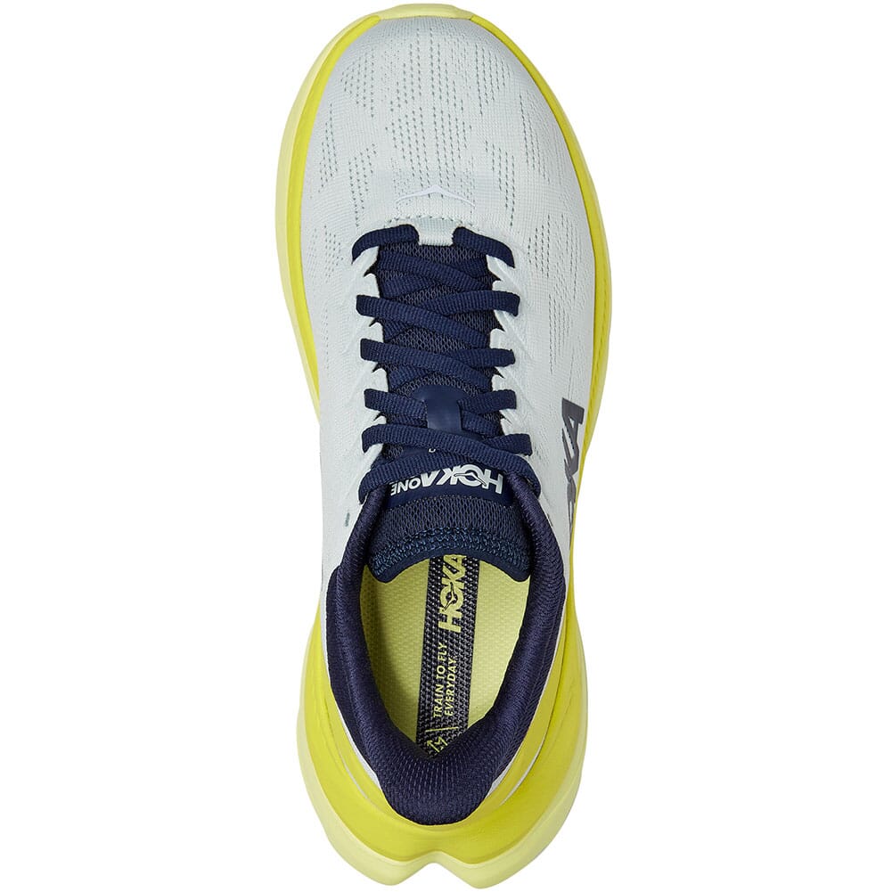 1113529-BFCT Hoka One One Women's Mach 4 Running Shoes - Blue Flower/Citrus