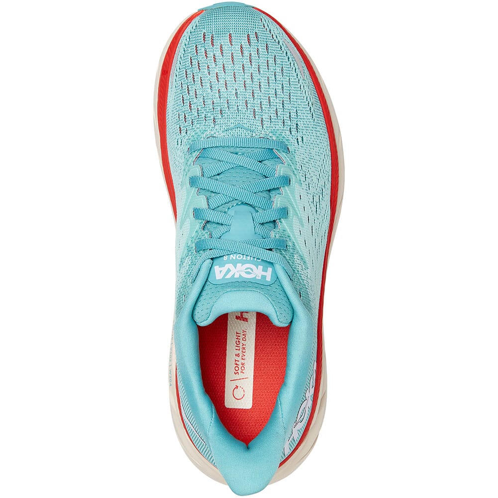 1119394-AEBL Hoka One One Women's Clifton 8 Athletic Shoes - Aquarelle