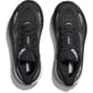 Hoka Women's Clifton 9 Wide Running Shoes Black/White Birdseye View