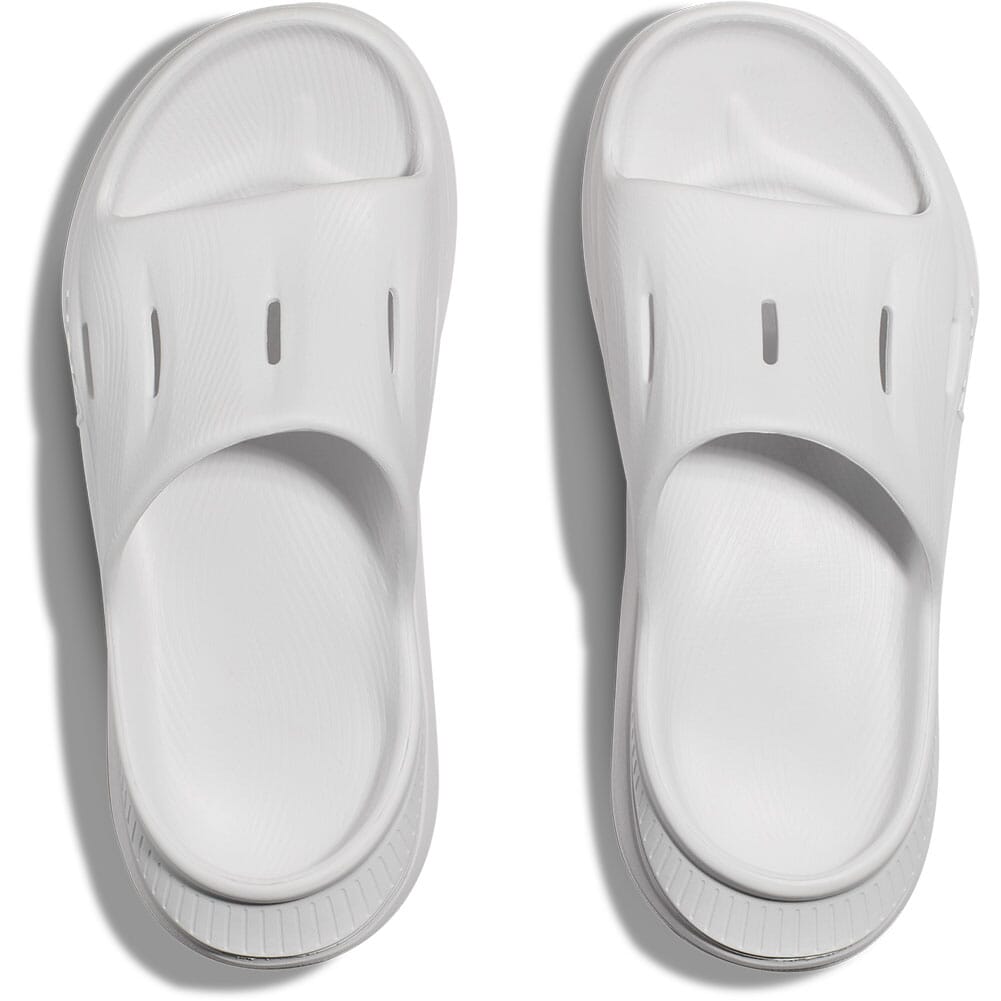1135061-WWH Hoka Unisex Ora Recovery Slide 3 Sandals - White/White