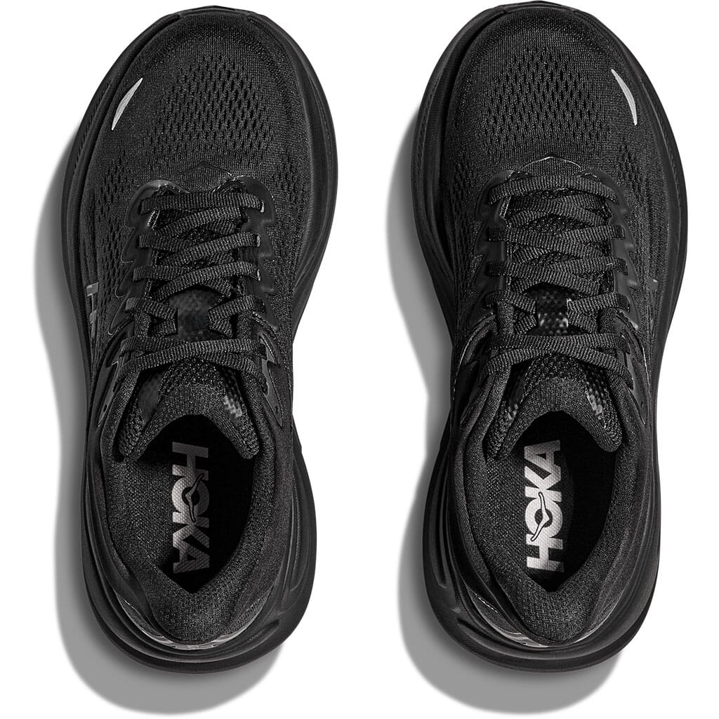 Hoka Men's Bondi 9 Running Shoes - Black/Black | elliottsboots