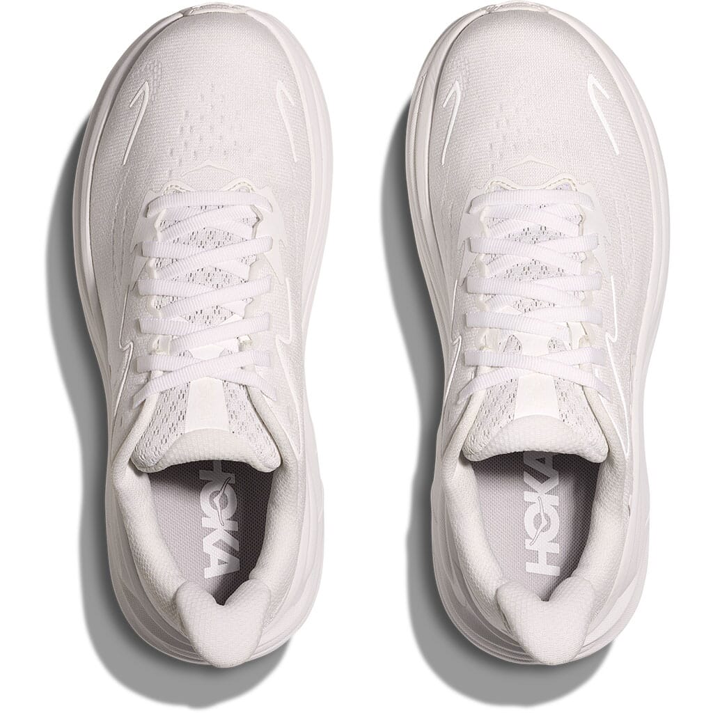 スニーカー HOKA Women Sneakers 1162031 WWH WHITE Hoka Women's Clifton 10 Athletic Shoes - White/White