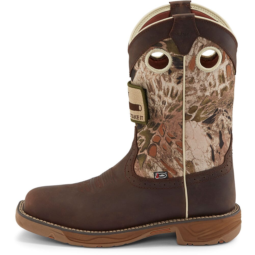 Justin Original Men's Stampede Rush Work Boots - Grizzly Brown
