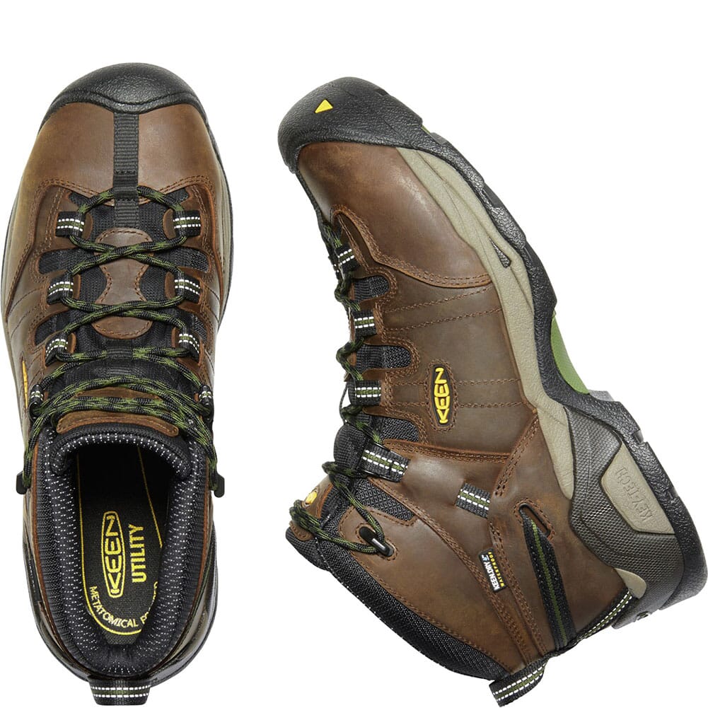 1020085 KEEN Men's Detroit XT WP Safety Boots - Cascade Brown