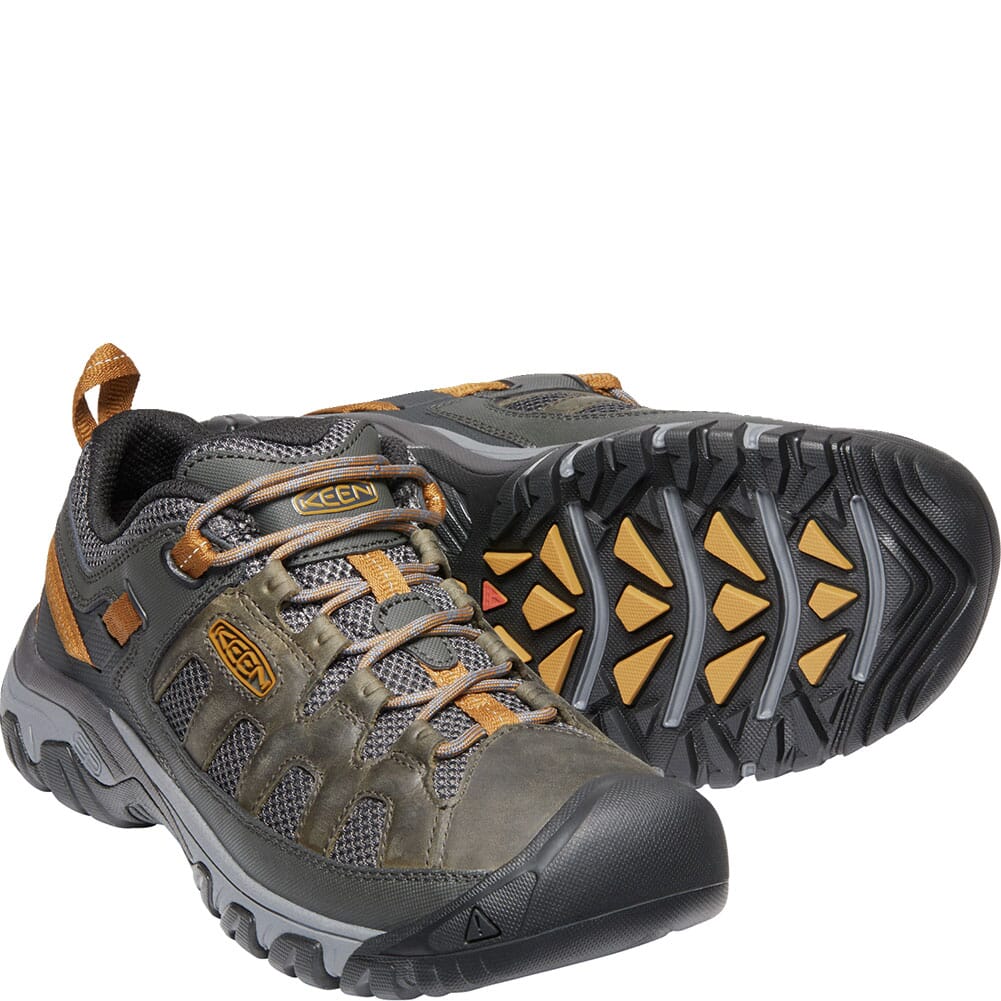 1020743 KEEN Men's Targhee Vent Hiking Shoes - Raven/Bronze Brown