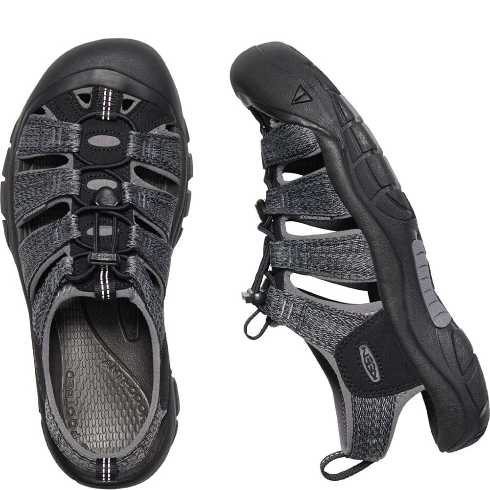 1022252 KEEN Men's Newport H2 Sandals - Black/Steel Grey