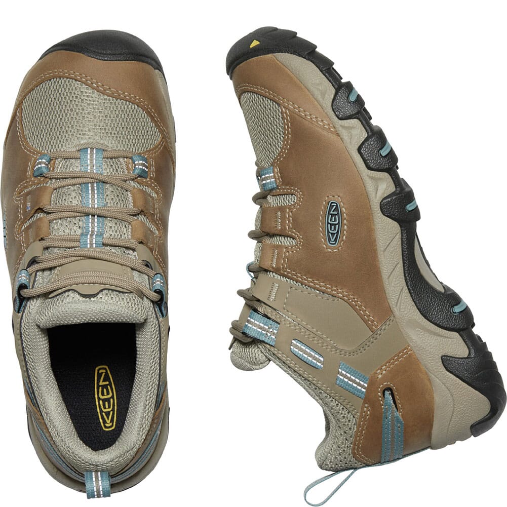 1022752 KEEN Women's Steens Vent Hiking Shoes - Timberwolf/Blue