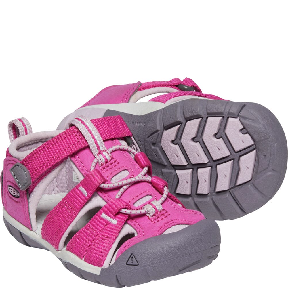 1022940 KEEN Kid's Seacamp II CNX Casual Shoes - Very Berry/Dawn Pink