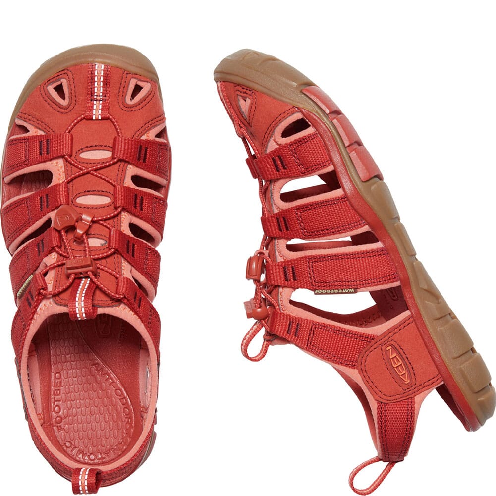 1022963 KEEN Women's Clearwater CNX Sandals - Dark Red/Coral