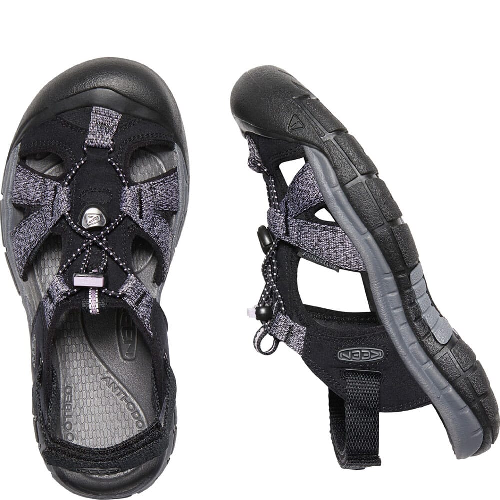 1023082 KEEN Women's Ravine H2 Sandals - Black/Dawn Pink