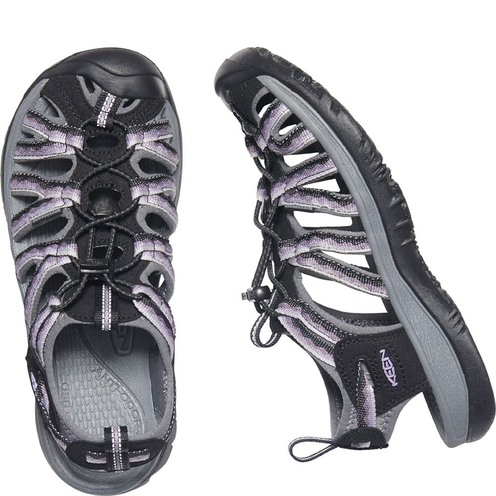 1023973 KEEN Women's Whisper Sandals - Black/Thistle