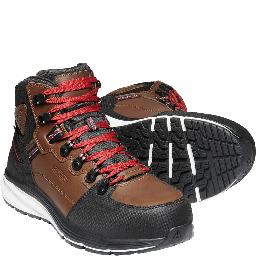 1024576 KEEN Utility Men's Red Hook WP Safety Boots - Tobacco/Black