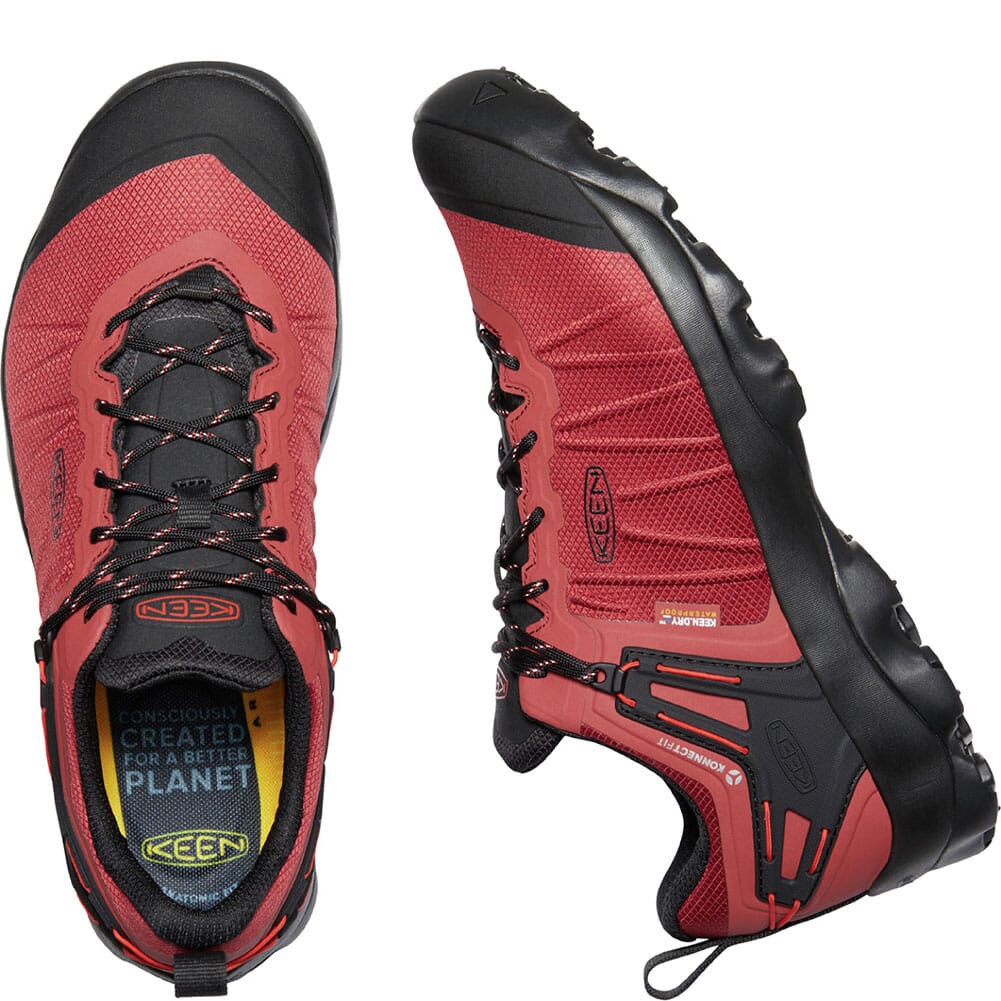 1024650 KEEN Men's Venture WP Hiking Shoes - Ketchup/Black