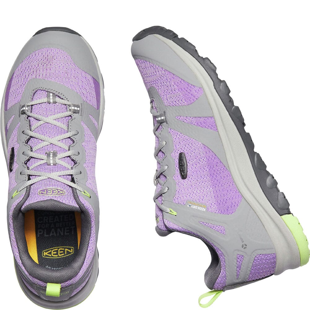 1024671 KEEN Women's Terradora II WP Hiking Shoes - Drizzle/Violet