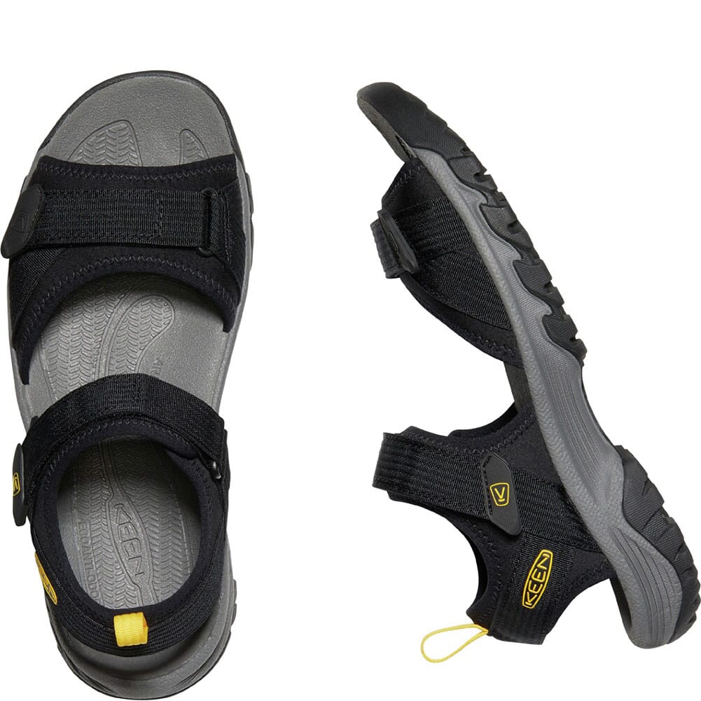 1024865 KEEN Men's Targhee III Open Toe H2 Sandals - Black/Yellow