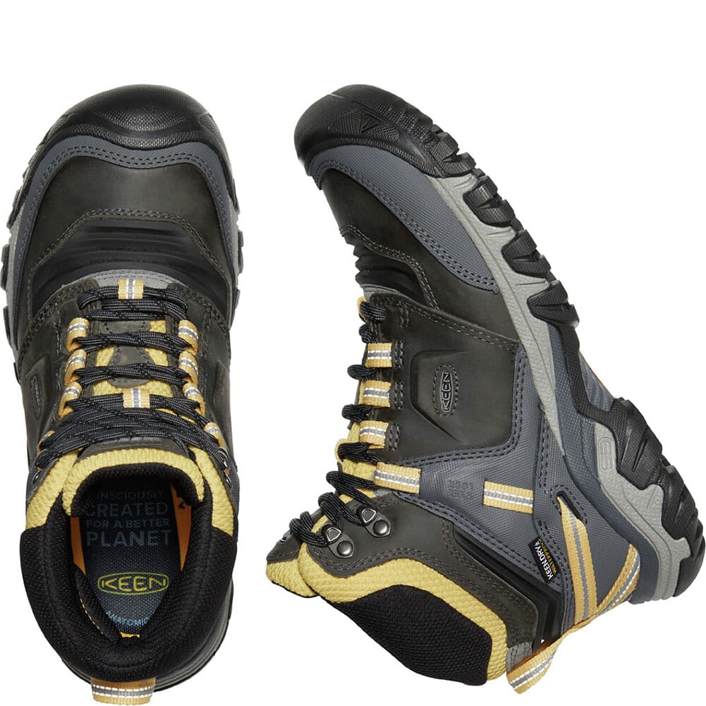 1024920 KEEN Women's Ridge Flex WP Hiking Boots - Magnet/Ochre