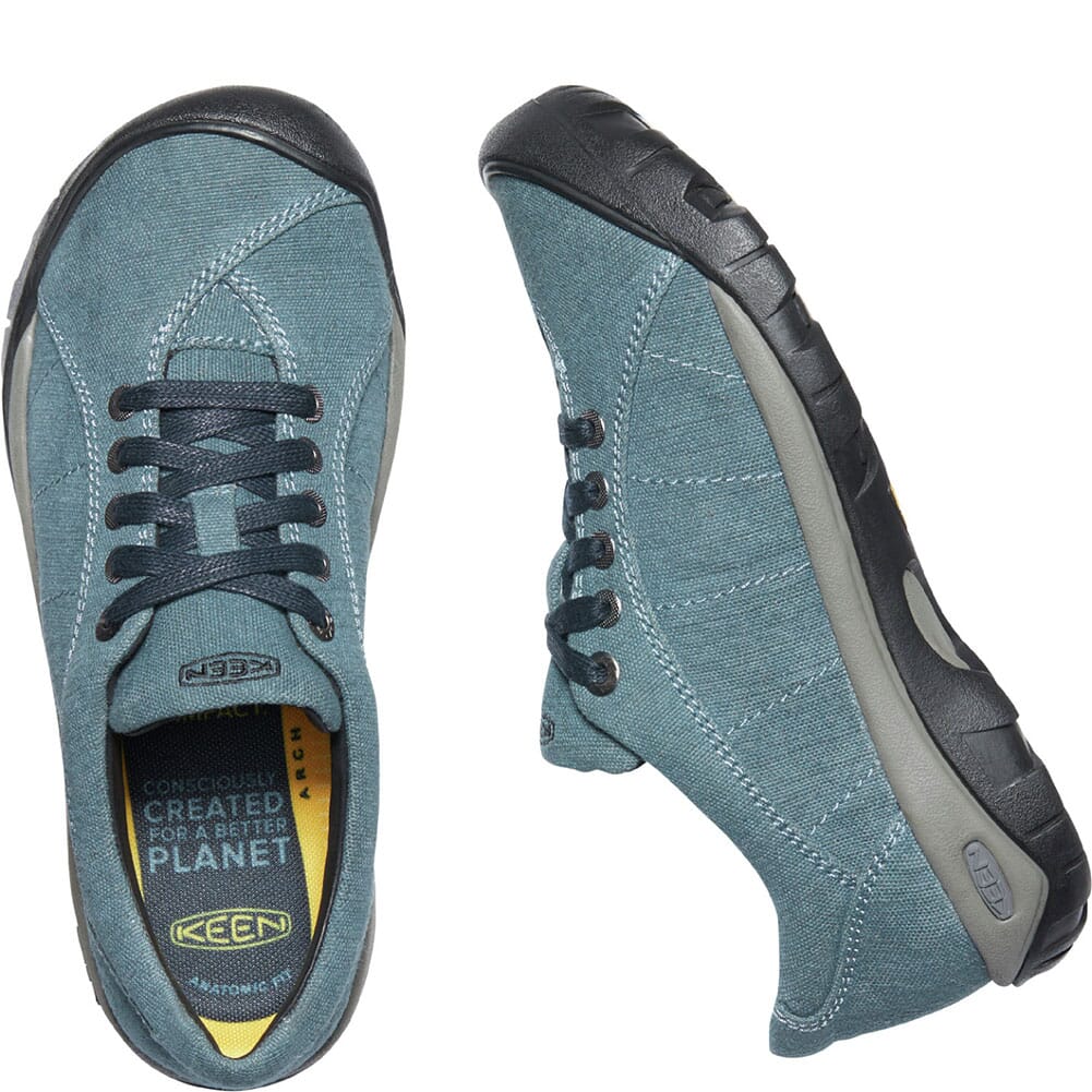 1025003 KEEN Women's Presidio Canvas Casual Shoes - Blue