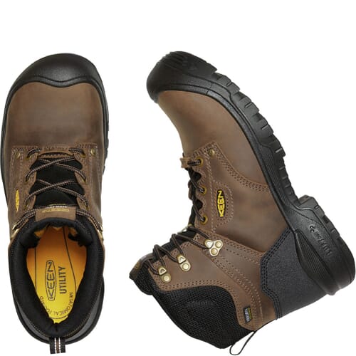 NEW KEEN men\'s independence wp ins safety boots in dark earth Keen Independence Insulated Safety Toe Work Boots - Dark  main image 3