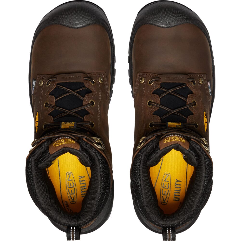 1027107 KEEN Utility Men's Independence WP Internal MET Safety Boots - Dark Eart