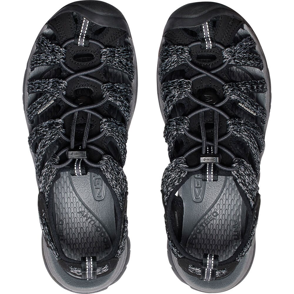 1028815 KEEN Women's Whisper Sandals - Black/Steel Grey