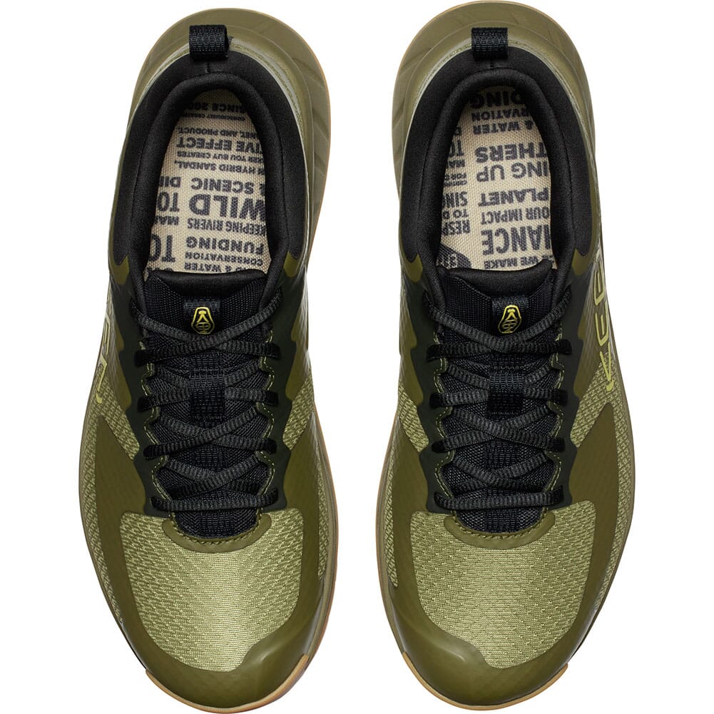 1029051 KEEN Men's Versacore WP Hiking Shoes - Dark Olive/Antique Moss