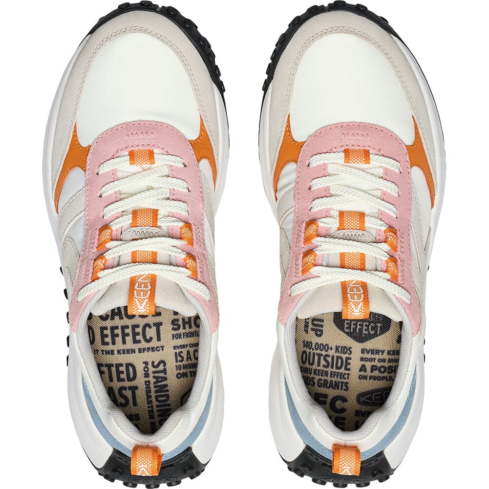 KEEN Outdoor Women's KS86 Leather Sneakers - Zephyr/Orange Pepper