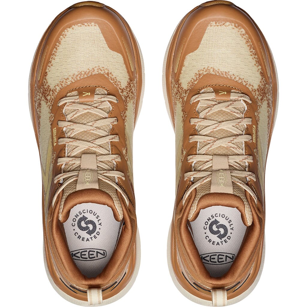 KEEN Women's Leiki Waterproof Hiking Boots - Safari/Chipmunk