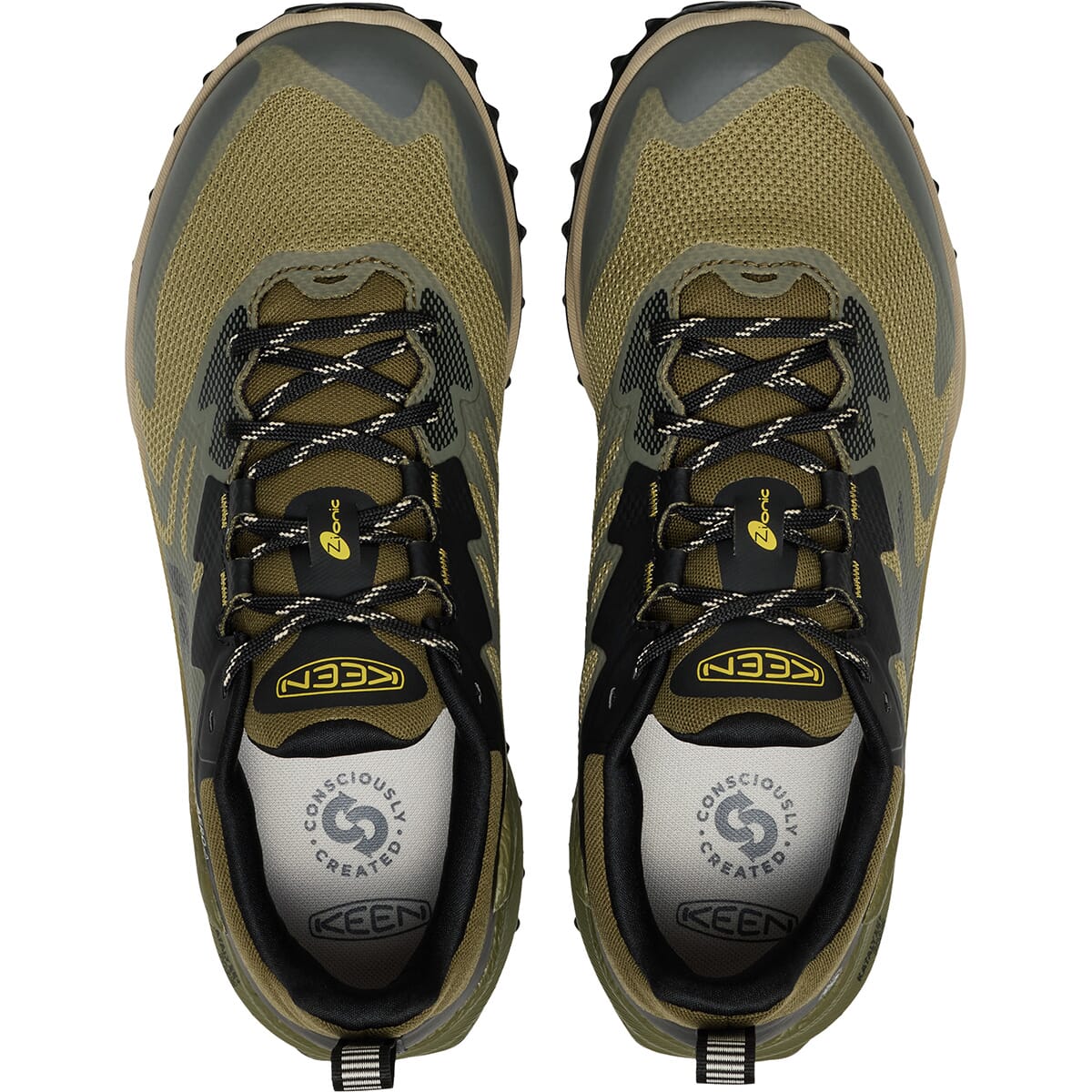KEEN Men's Zionic NXT WP Hiking Shoes - Martini Olive/Lemon Curry