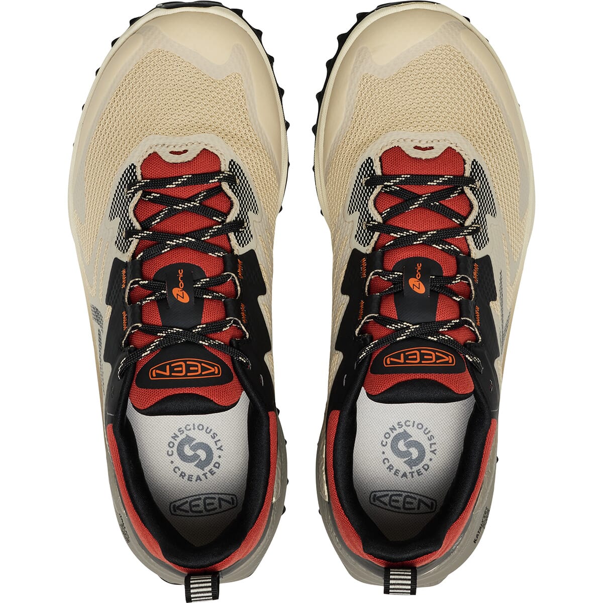 KEEN Men's Zionic NXT WP Hiking Shoes - Safari/Red Ochre