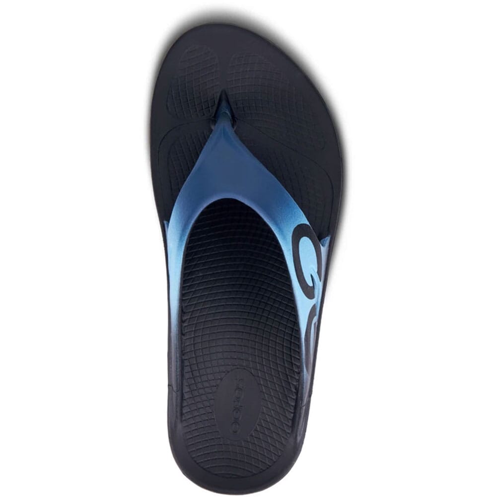 1001-BLKAZUL OOFOS Unisex OOriginal Sport Sandals - Black/Azul