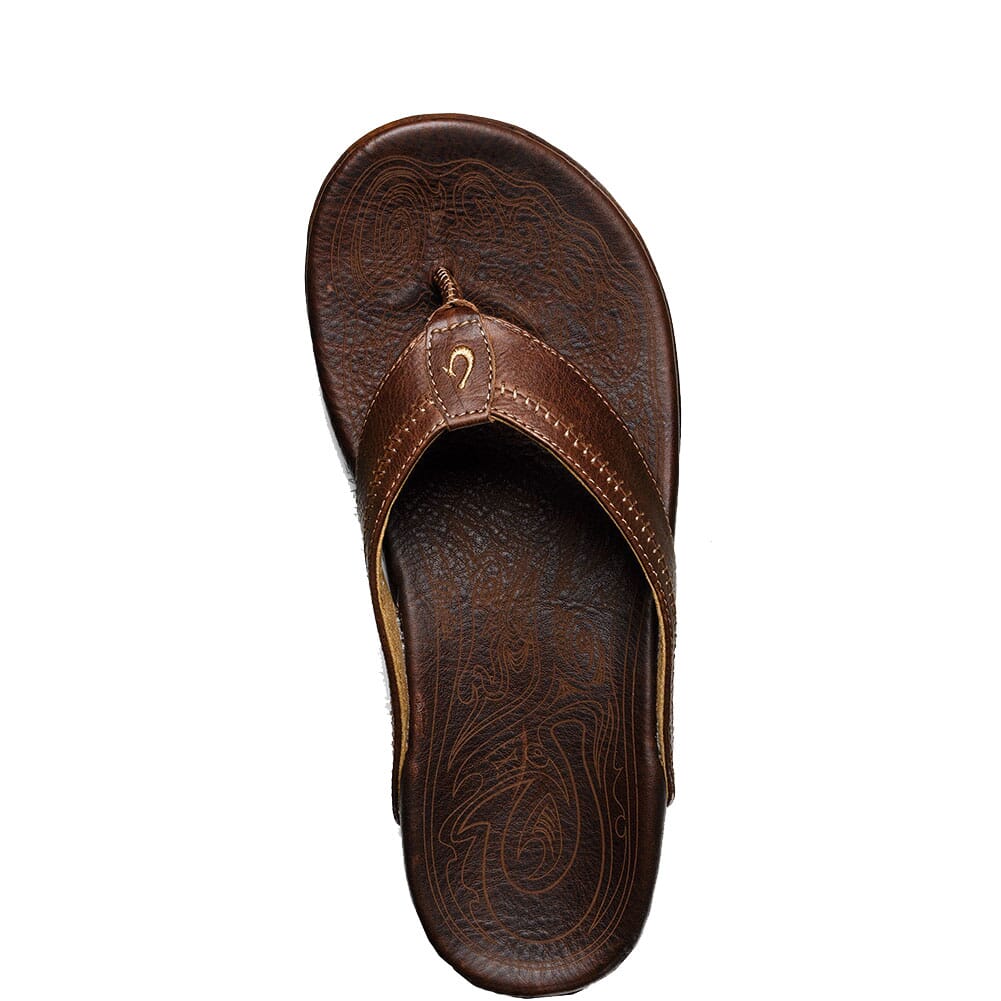 Olukai Men's Hiapo Flip Flops - Teak | elliottsboots