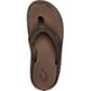OluKai Men's OHANA Flip Flops Dark Java/Ray Birdseye View