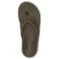 10465-VCVC OluKai Men's Tuahine WP Leather Flip Flops - Canteen