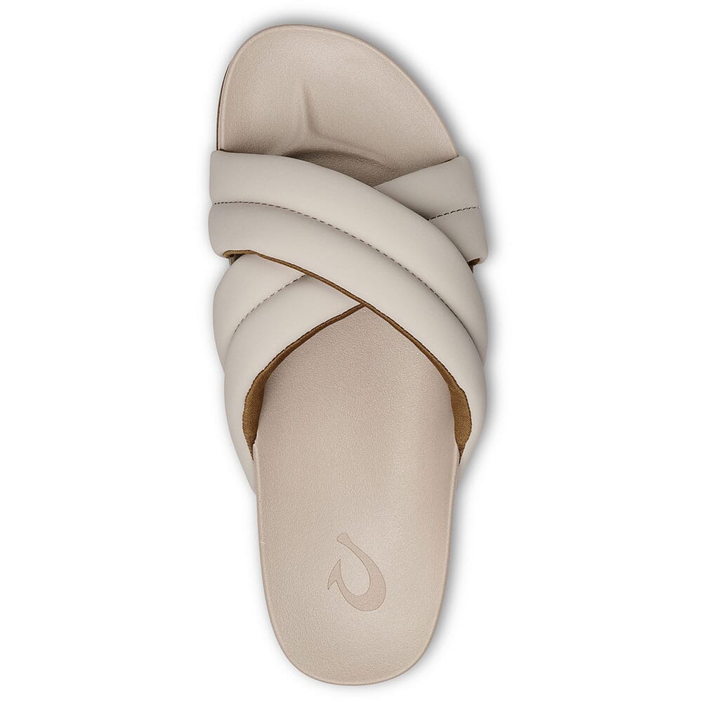 20490-YDYD Olukai Women's Hila Puffy Slide Sandals - Cloudy