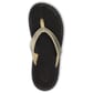 20583-GL40 OluKai Women's Ohana Flip Flops - Black/Gold