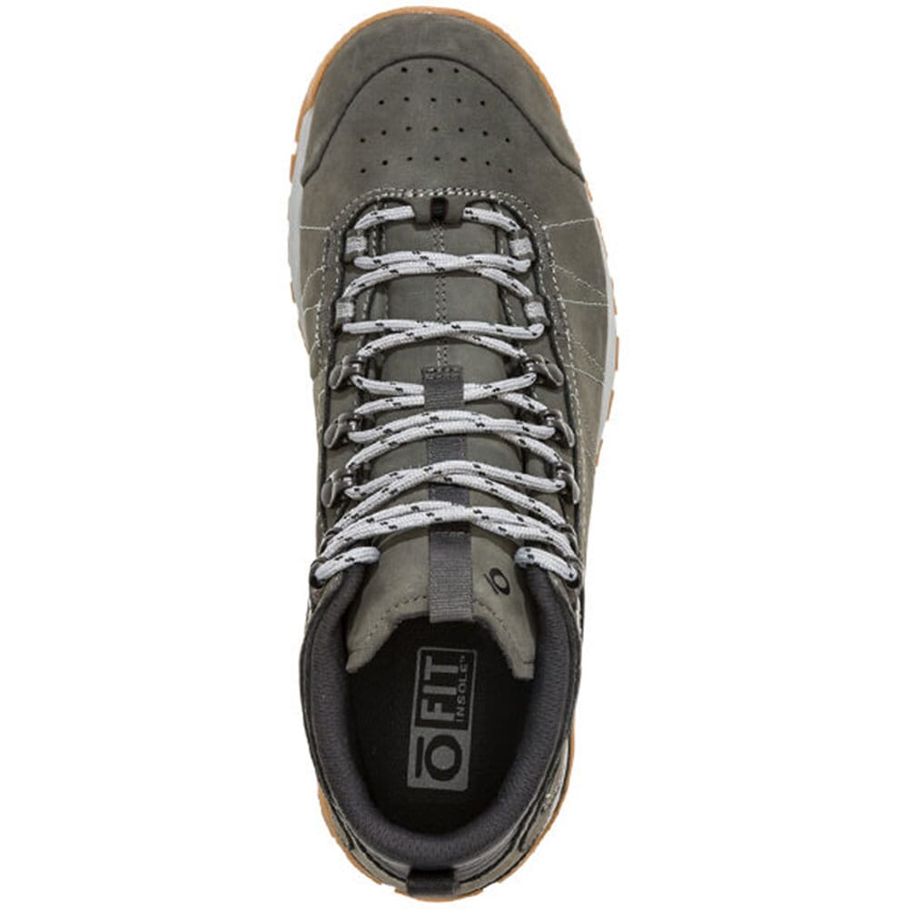 75101-CHRC Oboz Men's Bozeman Mid Leather Hiking Shoes - Charcoal